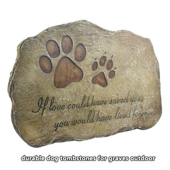 jinhuoba 11x8-inch pet grave marker suitable for gardens or patios