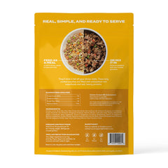 Jinx Bone Broth Cooked Meal pouch showcases flavor-rich broth and nutrition.