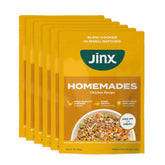 Jinx Chicken Wet Food pouch open, ready for a delicious dog dinner option.