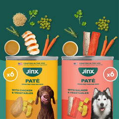 Jinx ingredients image of potatoes, pumpkin, blueberries highlights vitamin-rich mix
