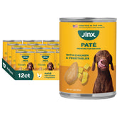 Jinx Premium Chicken & Vegetables Pate: rich texture dogs love at mealtime.