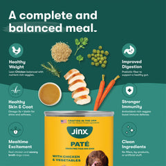 Jinx Grain-free-dog-food can designed for dogs with sensitivities.