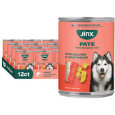 Jinx Salmon Pate can showing premium protein for balanced meals.