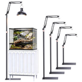 JIRVY reptile lamp stand adjustable height for bearded dragons and snakes