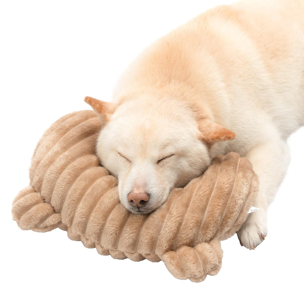 Jiupety dog calming pillow with bear ear design for relaxed sleep and reduced anxiety.