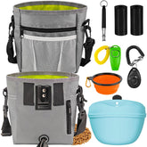 JIURUN dog treat pouch in grey for easy rewards during training sessions