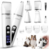 JIUWIIL dog clippers 4-in-1 kit for versatile home grooming sessions.