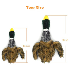 JKW Mallard Duck Plush Toy side view highlights portable size for play anywhere.