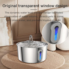 JLVDXN large cat fountain detachable-tank enables easy refills and cleaning.