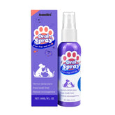 JoanofArc dog dental spray bottle enables brush-free oral care on the go.