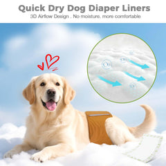 JOCCIK dog diaper liners value pack for generous supply in busy homes.