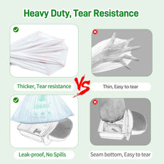 JOCCIK odorless LDPE liner material emphasizes clean, odor-free handling.