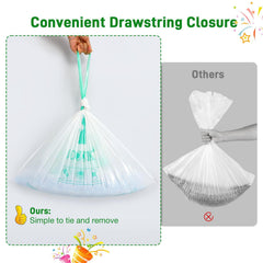 JOCCIK opaque white liner conceals waste during bag changes.