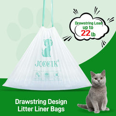 JOCCIK robot-compatible liner shown for self-cleaning litter drawer compatibility