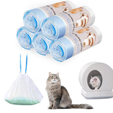 Joddguu self-cleaning litter liners with drawstring closure keep waste contained and hands clean