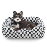 JOEJOY dog bed top view shows cozy rectangle shape for small dogs