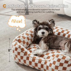 JOEJOY bed with checkboard pattern adds stylish decor to your space.