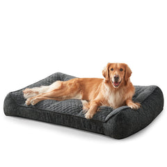 JOEJOY extra-large orthopedic dog bed with foam support for restful sleep