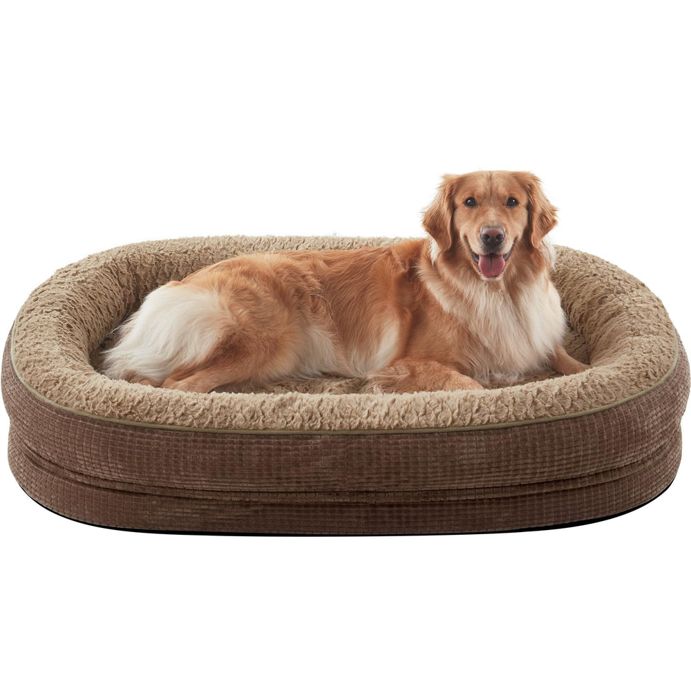 JOEJOY orthopedic dog bed with egg-crate foam supports joints during long naps