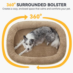 JOEJOY plush fish-scale surface feels soft and inviting for dogs