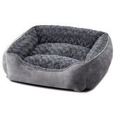 JOEJOY rectangle dog bed front view showing anti-slip stability on floors.