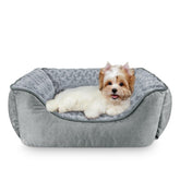 JOEJOY rectangle dog bed full view shows spacious, supportive comfort for dogs of all sizes.