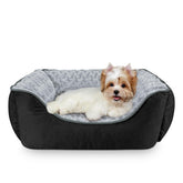 JOEJOY Rectangle Dog Bed with soft faux fur for cozy warmth and support.