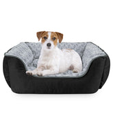 JOEJOY rectangle dog bed: overall view showing plush comfort and supportive structure.