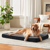 JOEJOY XL dog bed with orthopedic egg-crate memory foam for joint comfort.