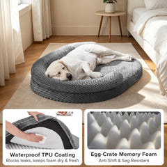 JOEJOY XL waterproof removable cover protects foam and simplifies cleaning.