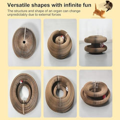 Jogcoys Kitty Curls cardboard-material uses safe, non-toxic construction.