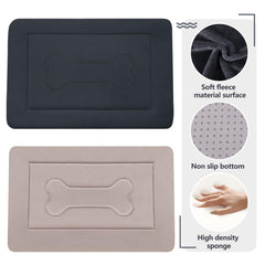 JoicyCo crate pad with non-slip bottom stays in place on floors