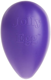 Jolly Pets Jolly Egg 12-inch purple dog toy promotes active chase for big dogs.