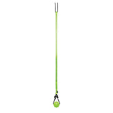 Jolly Pets Tree Tugger Green side view showing adjustable height for solo play