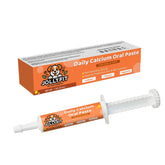 Jollyfit Oral Calcium bottle pour shows easy dosing for whelping households