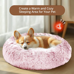 JOLLYVOGUE bed with non-slip base keeps pets secure on hard floors.