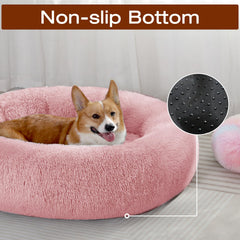 JOLLYVOGUE donut bed headrest edge provides neck support for restful sightlines.