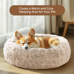 JOLLYVOGUE large dog bed demonstrates machine-washable design for easy cleaning.