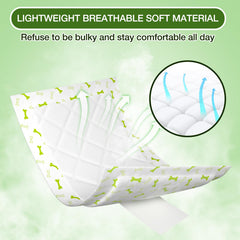 Jollywoods adhesive backed pad sticks easily to reusable diapers.
