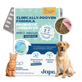 Jope Synbiotic GB-01 capsules for dogs and cats promote gut balance at mealtime.