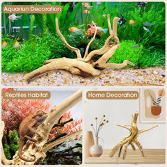 Jorewood driftwood decor for aquarium and terrarium, sturdy branch