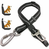 Jorohiker dog seatbelt adjustable clip for quick secure attachment.