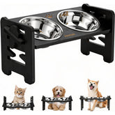 Jovrun elevated dog bowl stand with tilt for small dogs