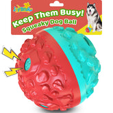 JoyBruko dog ball squeaky giggle in action boosts engagement during indoor and outdoor play.