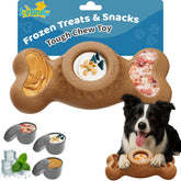 JoyBruko Enrichment Dog Toy with frozen cups for mess-free treats and cooling fun.