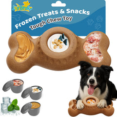 JoyBruko Enrichment Dog Toy with frozen cups for mess-free treats and cooling fun.
