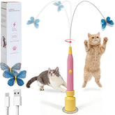JoyBruko Spin Butterfly on suction base enabling secure indoor play.