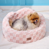 Joydeco cloud bed with orthopedic foam provides plush, cloud-like support for small pets.