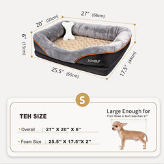 JOYELF memory foam bed bolsters provide neck comfort and support