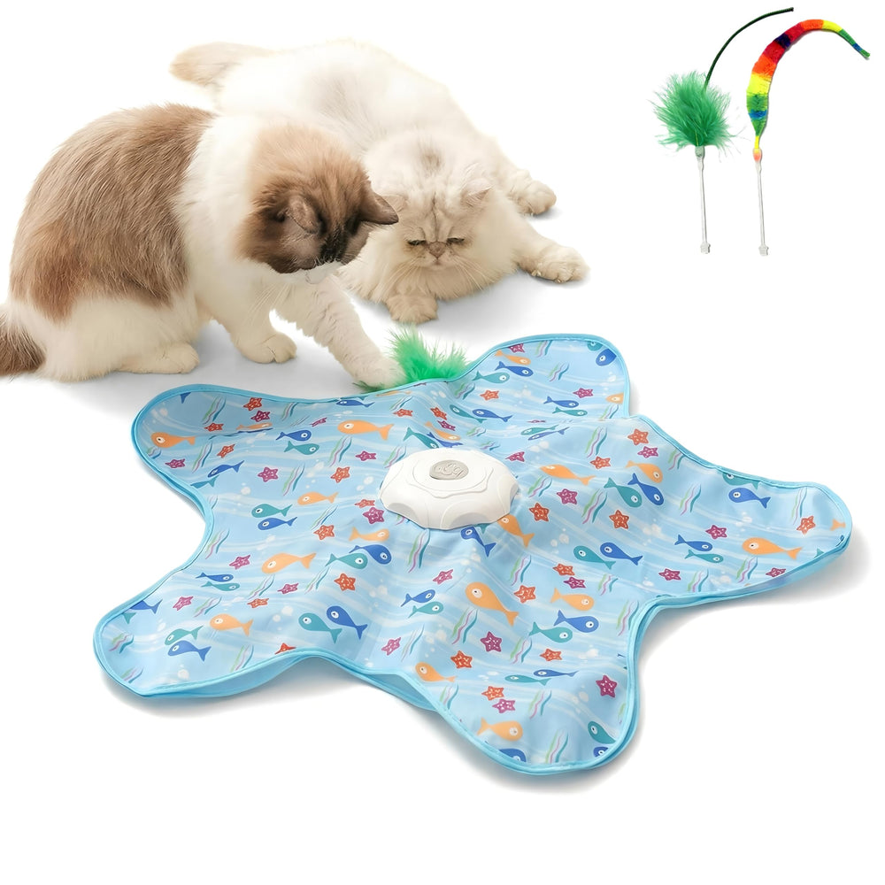 JoyEnjoy hide-seek interactive cat tunnel—engaging multi-angle play for indoor cats, promoting mental stimulation.